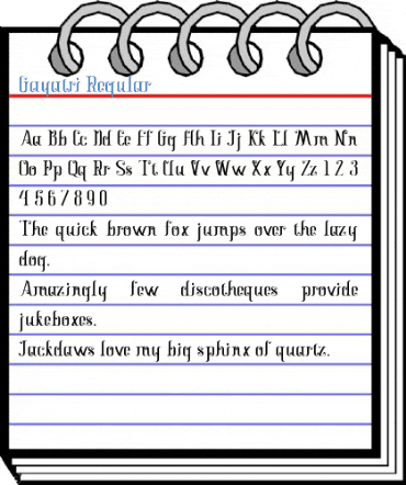 Gayatri Regular Font