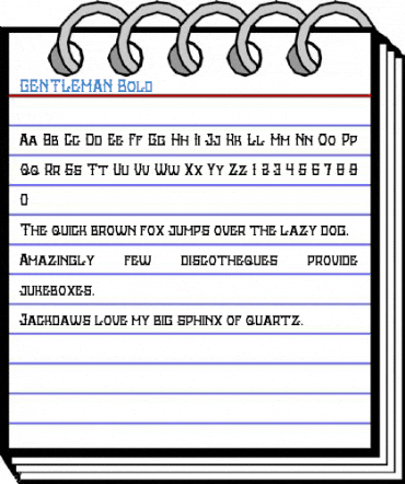 GENTLEMAN Bold Font
