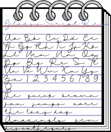 Gladys Script Regular Font