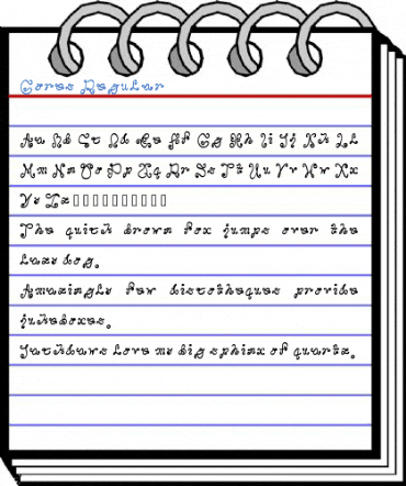 Gores Regular Font
