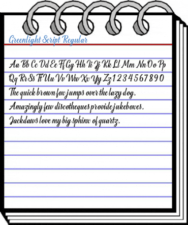 Greenlight Script Regular Font
