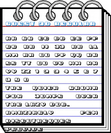 Guest 3D Regular Font
