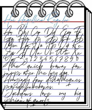 Hai Angellica! Regular Font