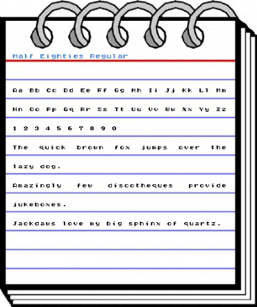 Half Eighties Regular Font
