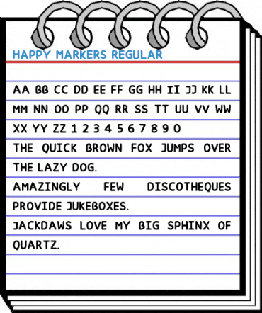 Happy markers Font