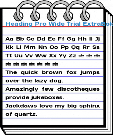 Heading Pro Wide Trial ExtraBold Font