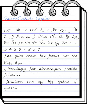 ValerieCapitale Regular Font