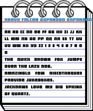 Heavy Falcon Expanded Expanded Font