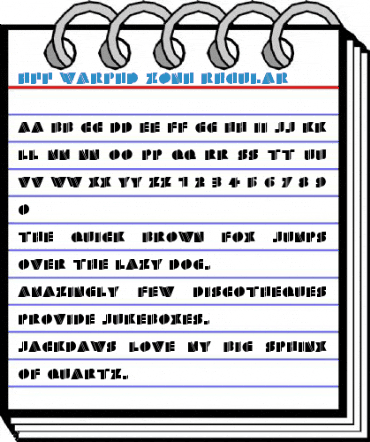 HFF Warped Zone Regular Font