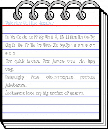 Valerius Outline Regular Font