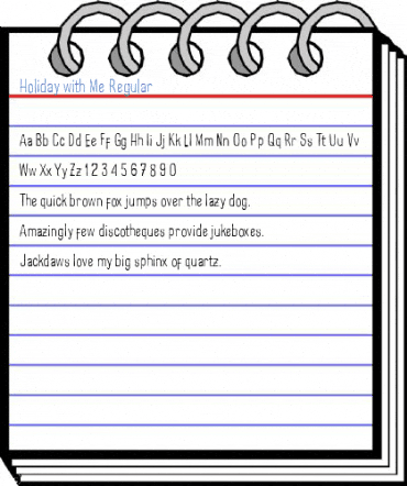 Holiday with Me Regular Font