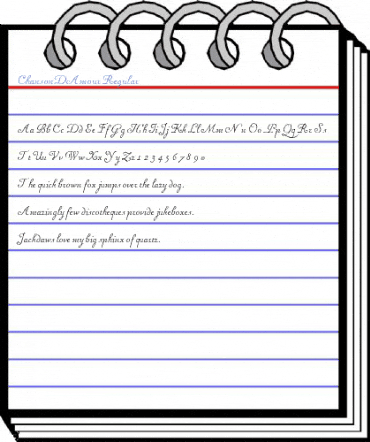 ChansonDAmour Regular Font