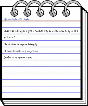 Hopkins Angela DEMO Regular Font
