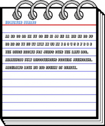 However Italic Font
