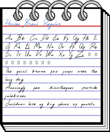 Husslee Break Regular Font