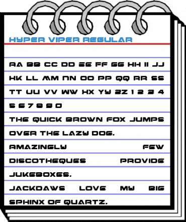 Hyper Viper Regular Font