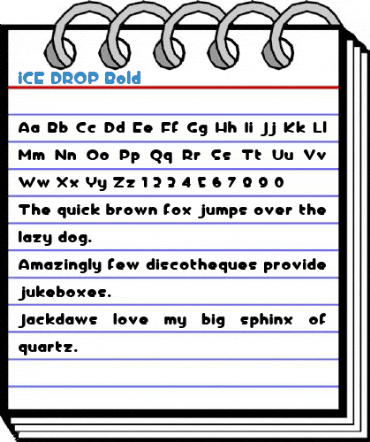iCE DROP Bold Font