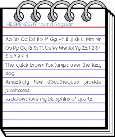 INDEPENDENT round Regular Font