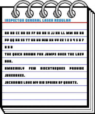 Inspector General Laser Regular Font