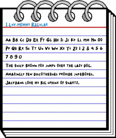 I_Luv_Mommy Regular Font
