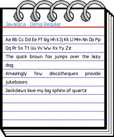 Javaloca - Demo Regular Font