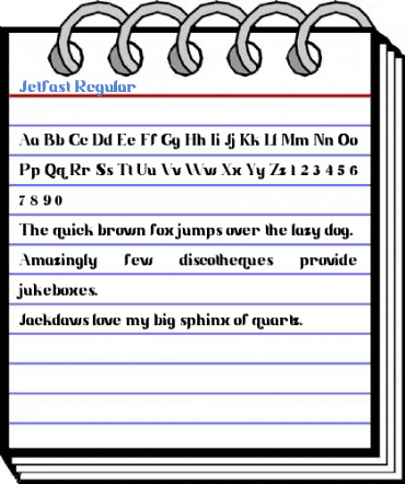 Jetfast Regular Font