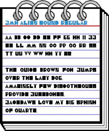 JMH Alien Sound Regular Font