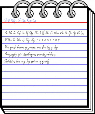 Just Kelly Justine Regular Font