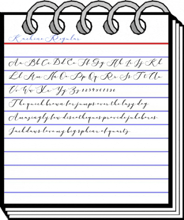 Kachine Regular Font