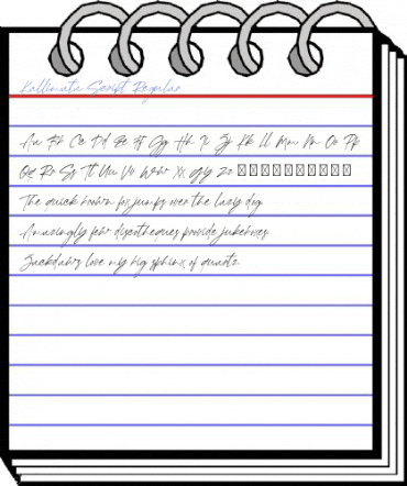 Kallimata Script Regular Font