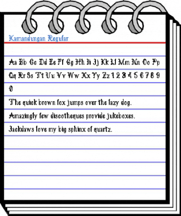 Kamandungan Regular Font