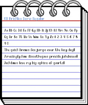 KH Prickles Demo Regular Font