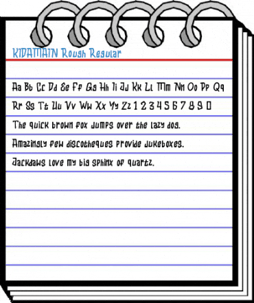 KIDAMAIN Rough Regular Font