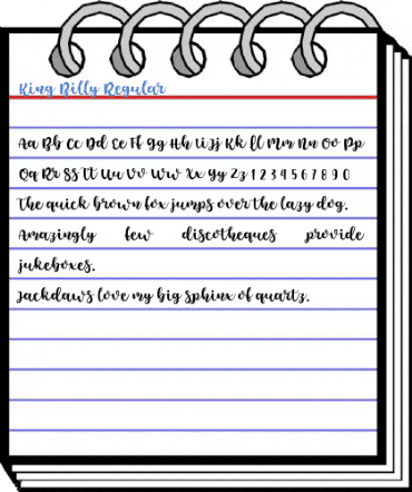 King Billy Regular Font