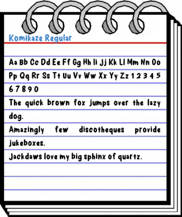 Komikaze Regular Font