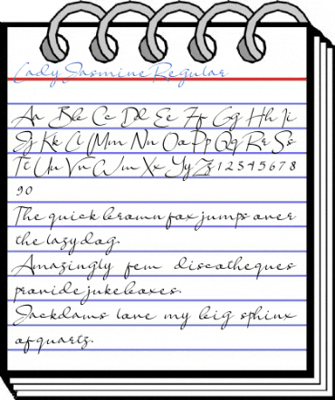 Lady Jasmine Regular Font