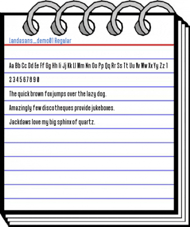 Landasans_demo01 Regular Font