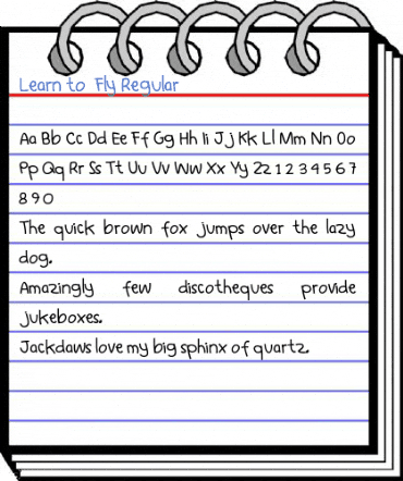 Learn to Fly Regular Font