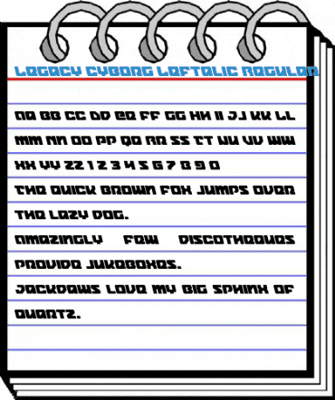 Legacy Cyborg Leftalic Regular Font