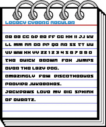 Legacy Cyborg Regular Font