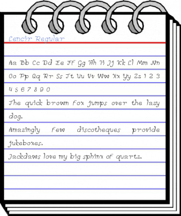 Lencir Regular Font