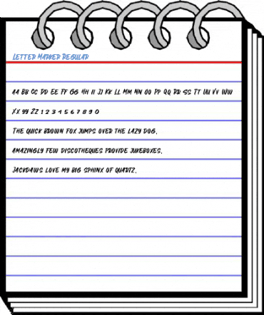Letter Marker Regular Font