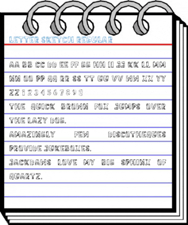 Letter Sketch Regular Font