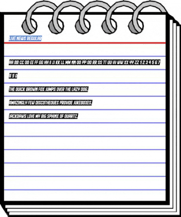 Live News Regular Font