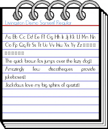 Livingston Demo Sanserif Regular Font