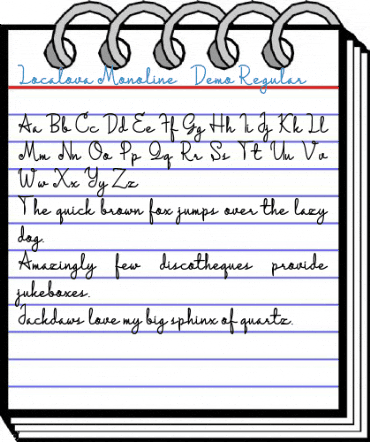 Localova Monoline - Demo Regular Font
