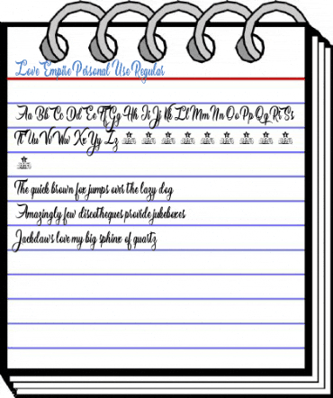 Love Empire Personal Use Regular Font