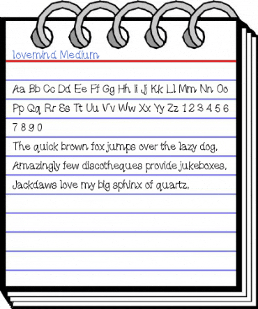 lovemind Medium Font