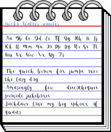 Lucky Walter reguler Font