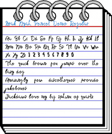 Mak Nyah Pencet Demo Regular Font